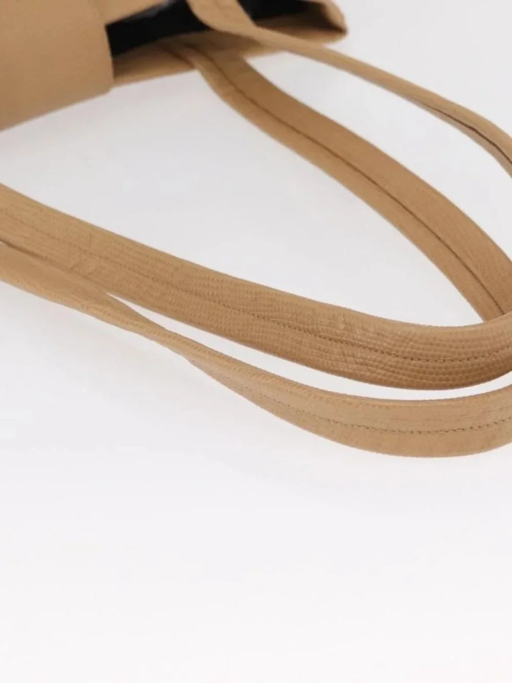 Salvatore Ferragamo Vala Tote Bag Leather Beige Gold Auth ka1447